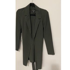 Olive green Vero Moda dress cardiagn in XS size with belt.